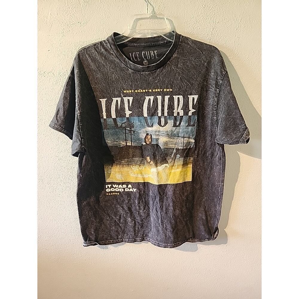 Ice Cube Today Was A Good Day Acid Wash Unisex Short Sleeve Tee Large